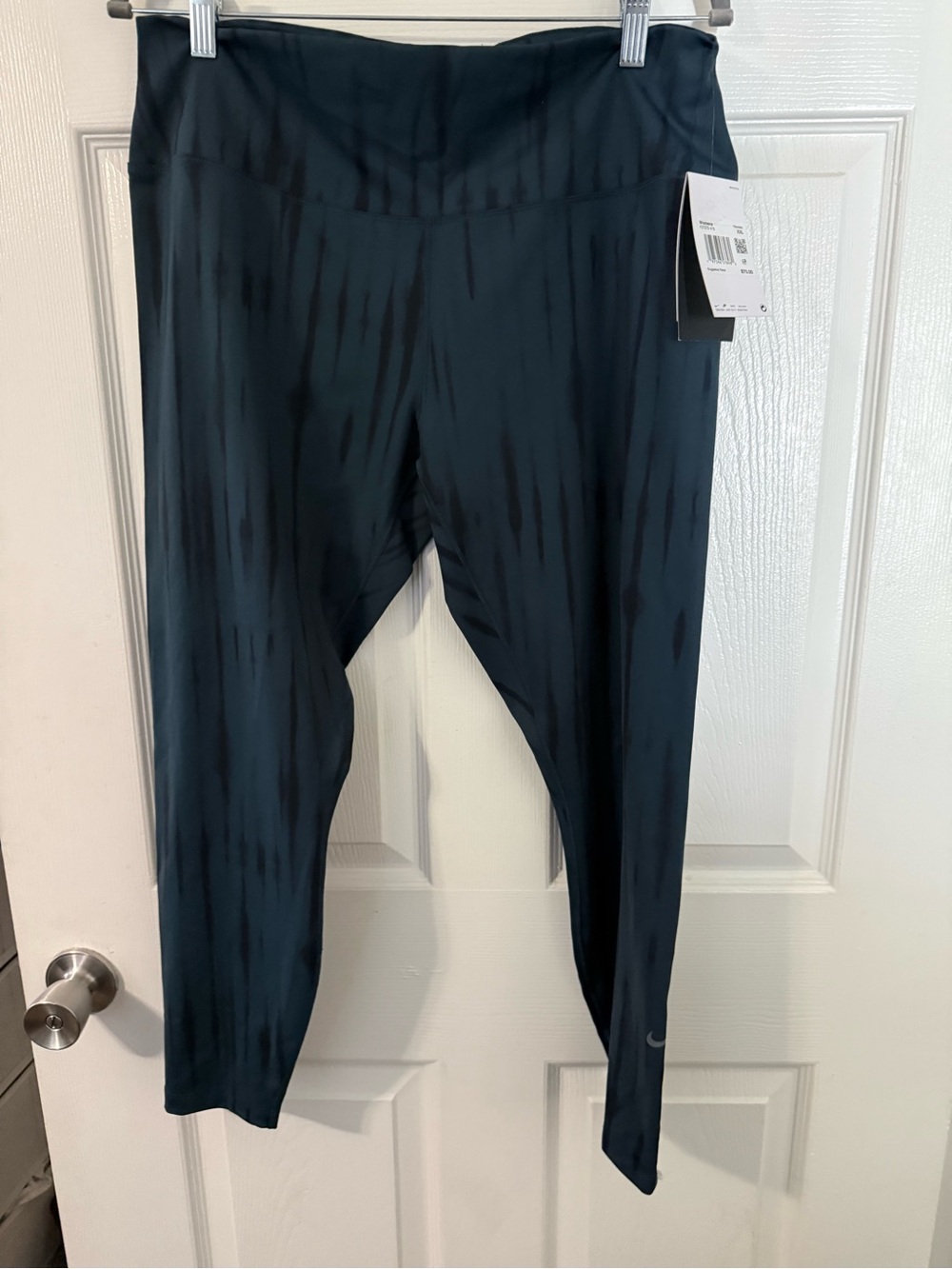 Nike Womens Black/Green Tie-Dye Leggings XXL NEW WITH TAGS